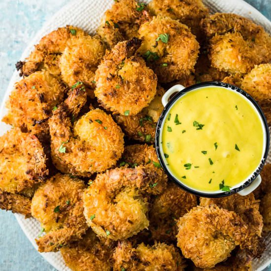 CRISPY Baked Coconut Shrimp