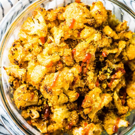 Sriracha Cauliflower Popcorn