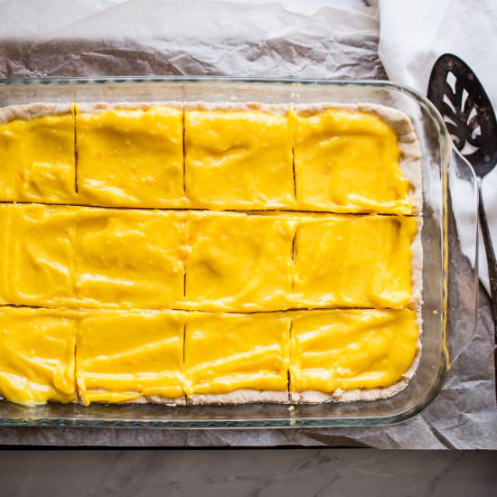 Gluten Free Lemon Shortbread Bars