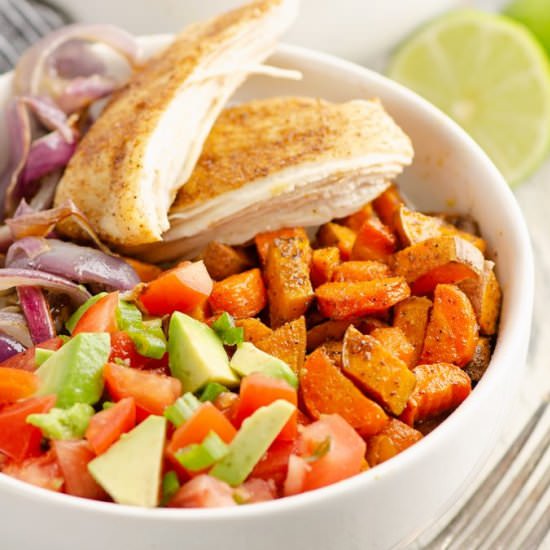Chipotle Chicken & Root Vegetables