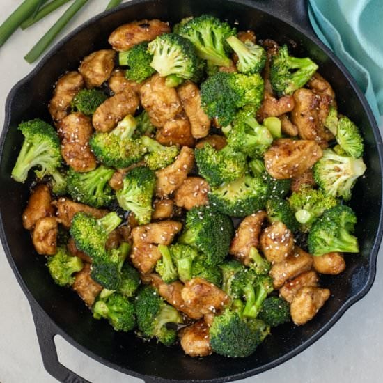 Honey Sesame Chicken and Broccoli