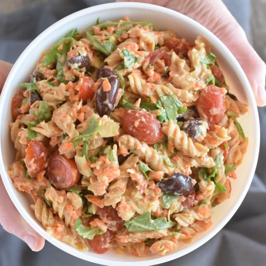 Hummus Pasta Salad