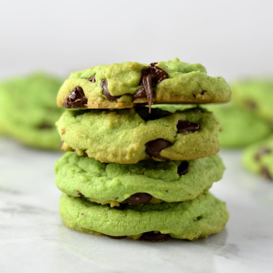 Mint Chocolate Chip Cookies