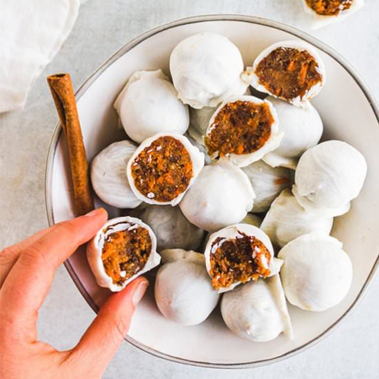 No bake carrot cake balls