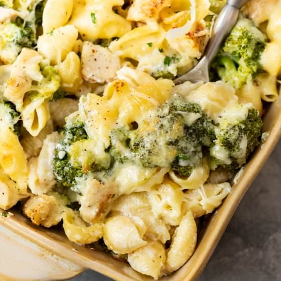 Chicken Alfredo Bake