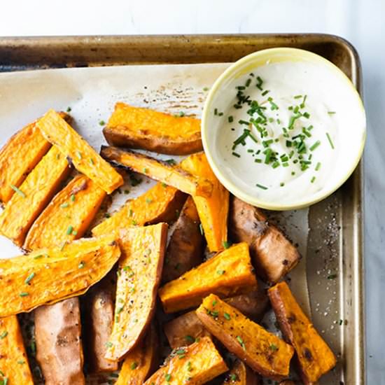 Roasted Sweet Potato Wedges