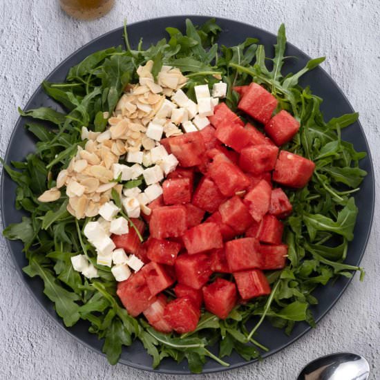 Watermelon Arugula Salad Recipe