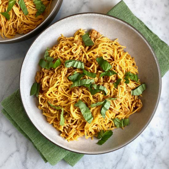 Pork Sambal Noodles