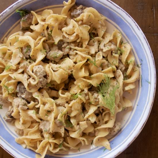One-Pot Ground Beef Stroganoff