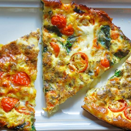 Spinach, Tomato & Cheese Frittata