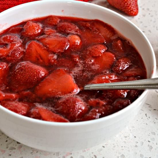 Strawberry sauce