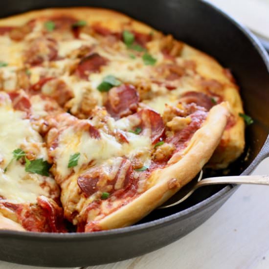 Cast Iron Skillet Pizza