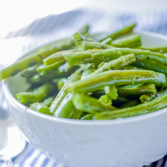 Lemon Basil Green Beans