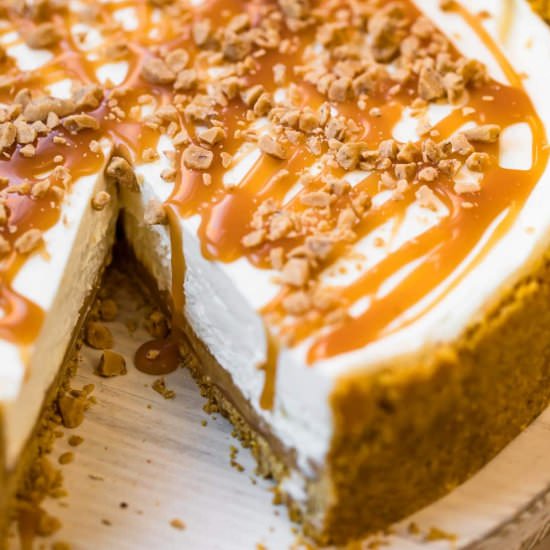 No Bake Caramel Cheesecake!