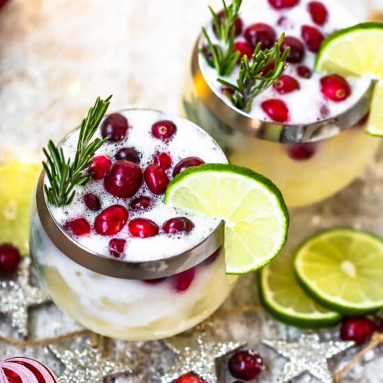 White Christmas Tequila Sours!