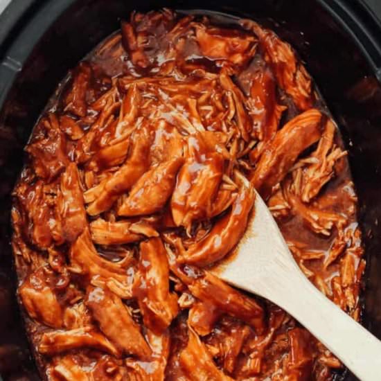 Crockpot BBQ Pulled Chicken!