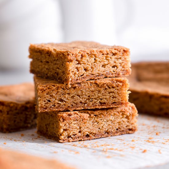 Brown Butter Blondies with Sea Salt