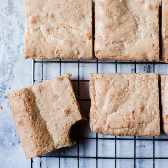 White chocolate blondies