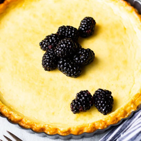 Crustless Baked Cheesecake