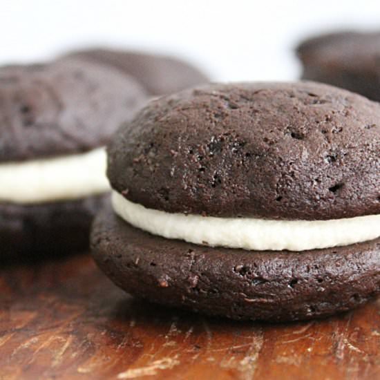 Mini Chocolate Whoopie Pies