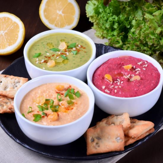 Three-Color Hummus