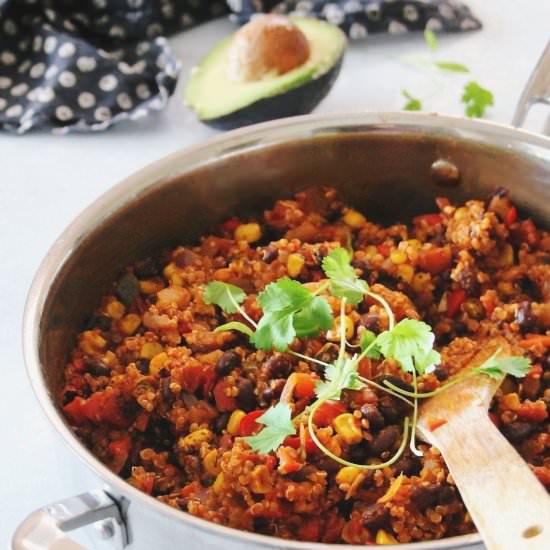 Single Skillet Mexican Quinoa