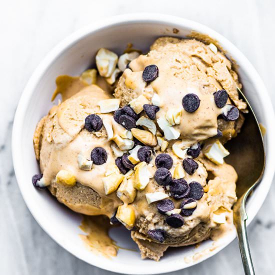 Peanut Butter Banana Ice Cream