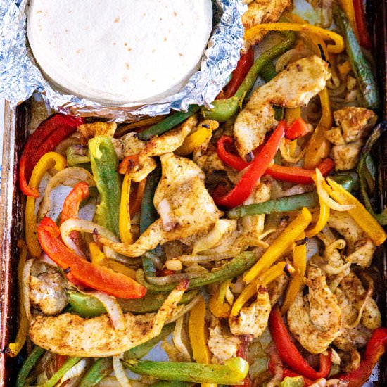 Sheet Pan Chicken Fajitas