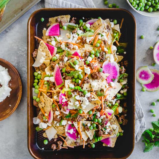 Spring Lamb Nachos