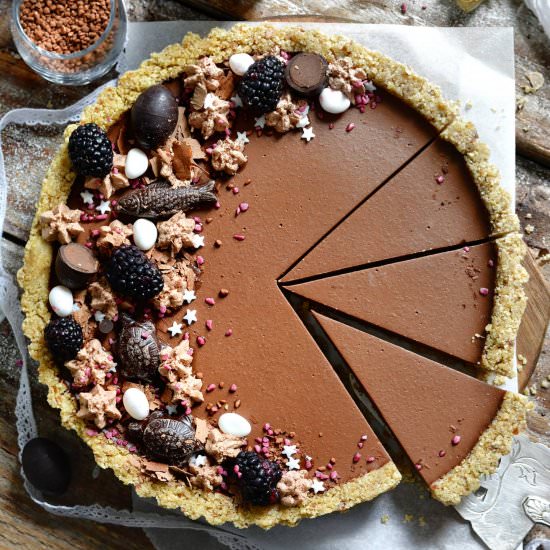 Tarte Vegan Chocolat et Cacahuète