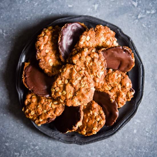 Homemade Chocolate Hobnobs