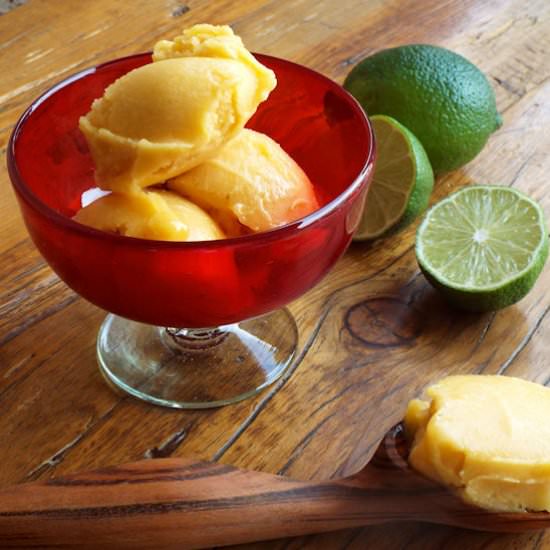 Peach Mango Sorbet
