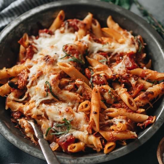 Chinese-Style Arrabiata Pasta