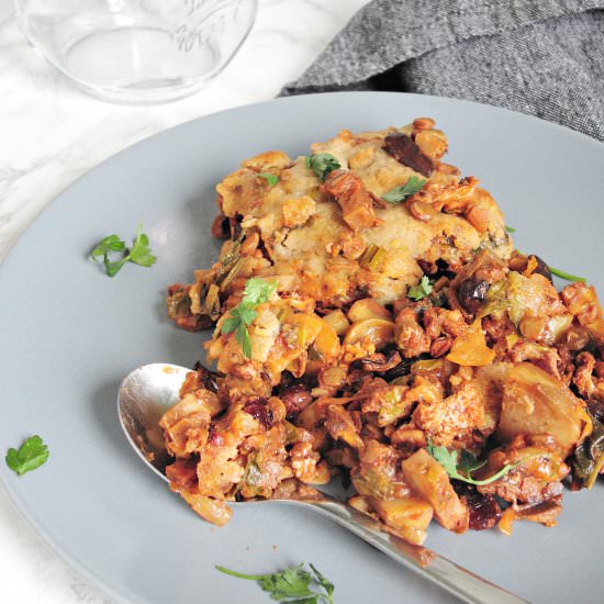 Vegetable casserole with béchamel