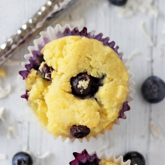 Coconut Blueberry Muffins