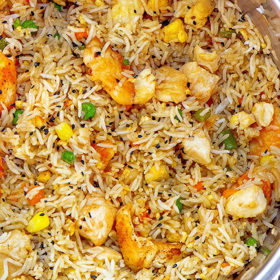 INSTANT POT CHICKEN FRIED RICE