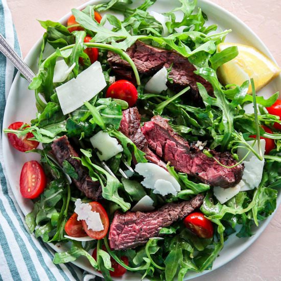 Grilled Steak and Arugula Salad