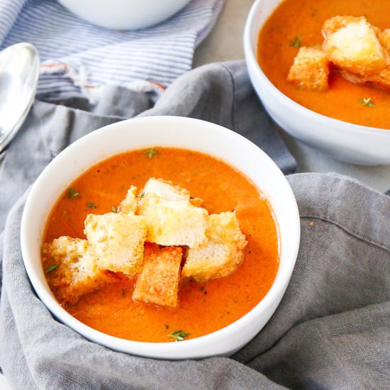 Creamy (No cream) Tomato Soup