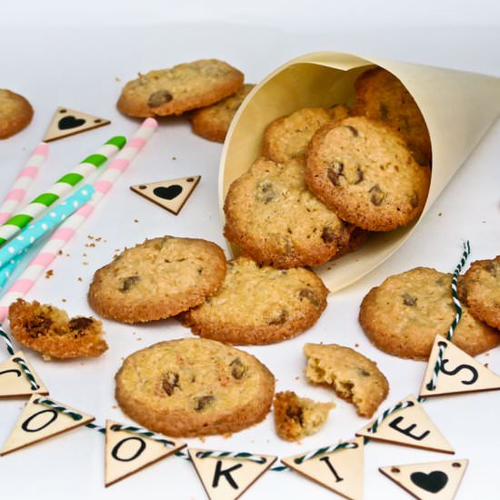 Coconut chocolate chip cookies