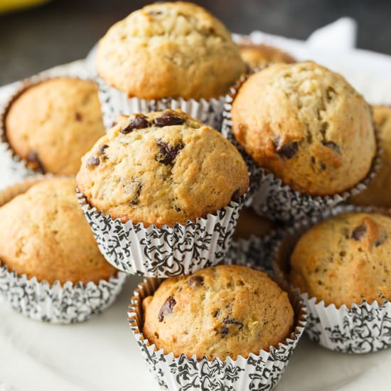 Banana Chocolate Chip Muffins