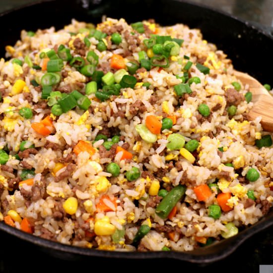 Homemade Beef Fried Rice
