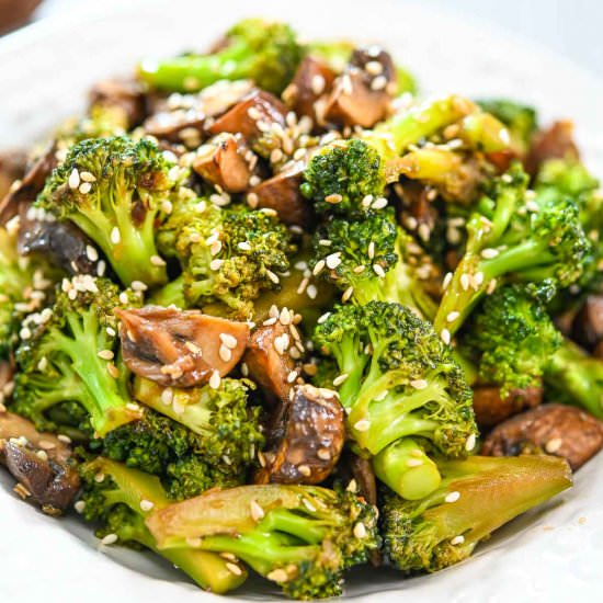Broccoli and Mushroom Stir-Fry