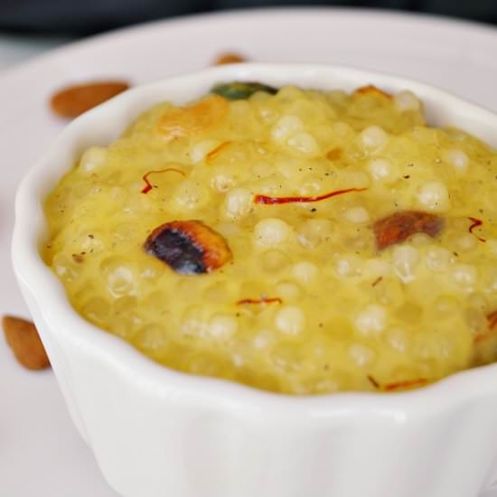 Sago pearls pudding