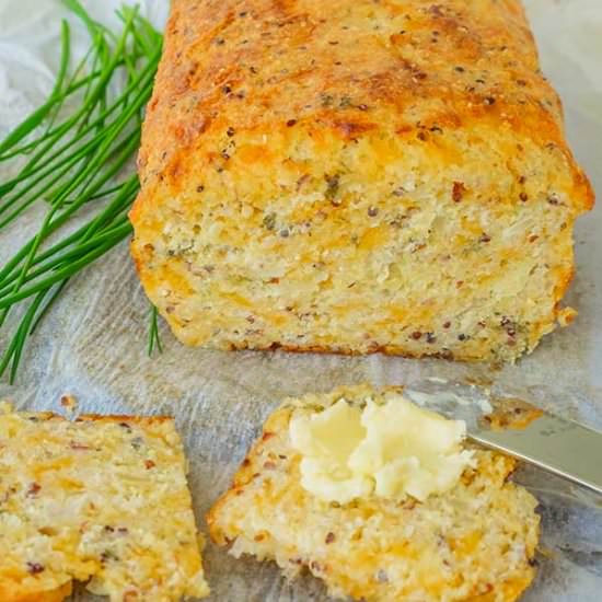 GF Quinoa Cheese Bread With Onions