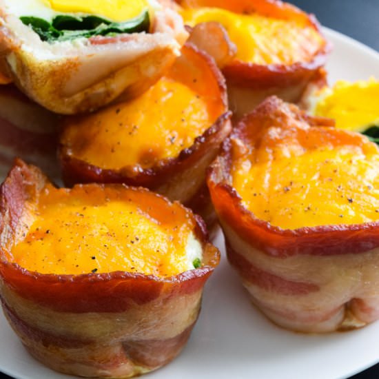 Bacon and Cheese Omelette Cups