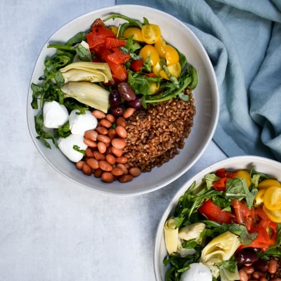 Wheatberry Caprese Grain Bowl