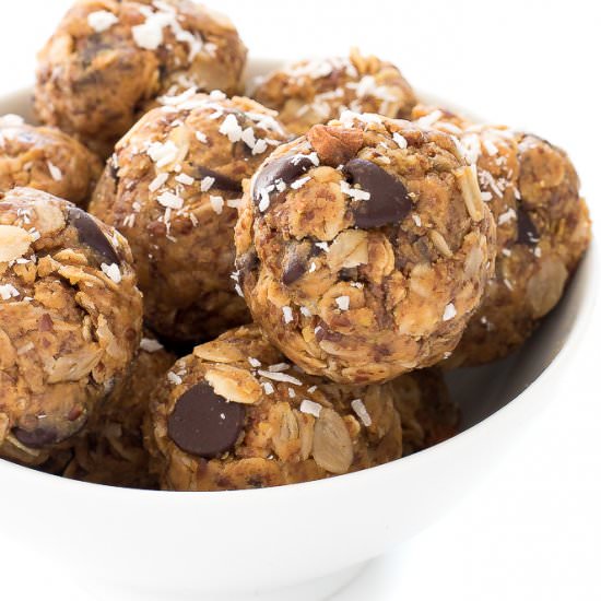 No Bake Almond Joy Energy Bites