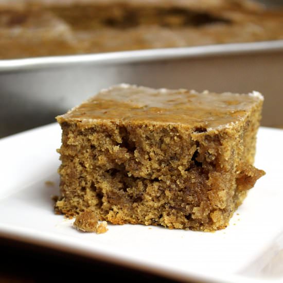 Banana Rum Cake (depression cake)