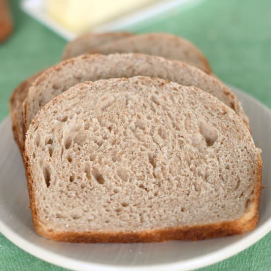 Whole Wheat Sourdough Bread