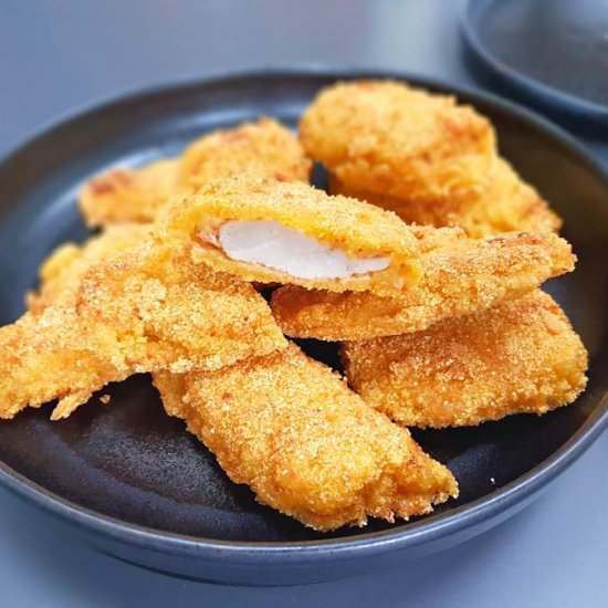 cheesy chicken nuggets